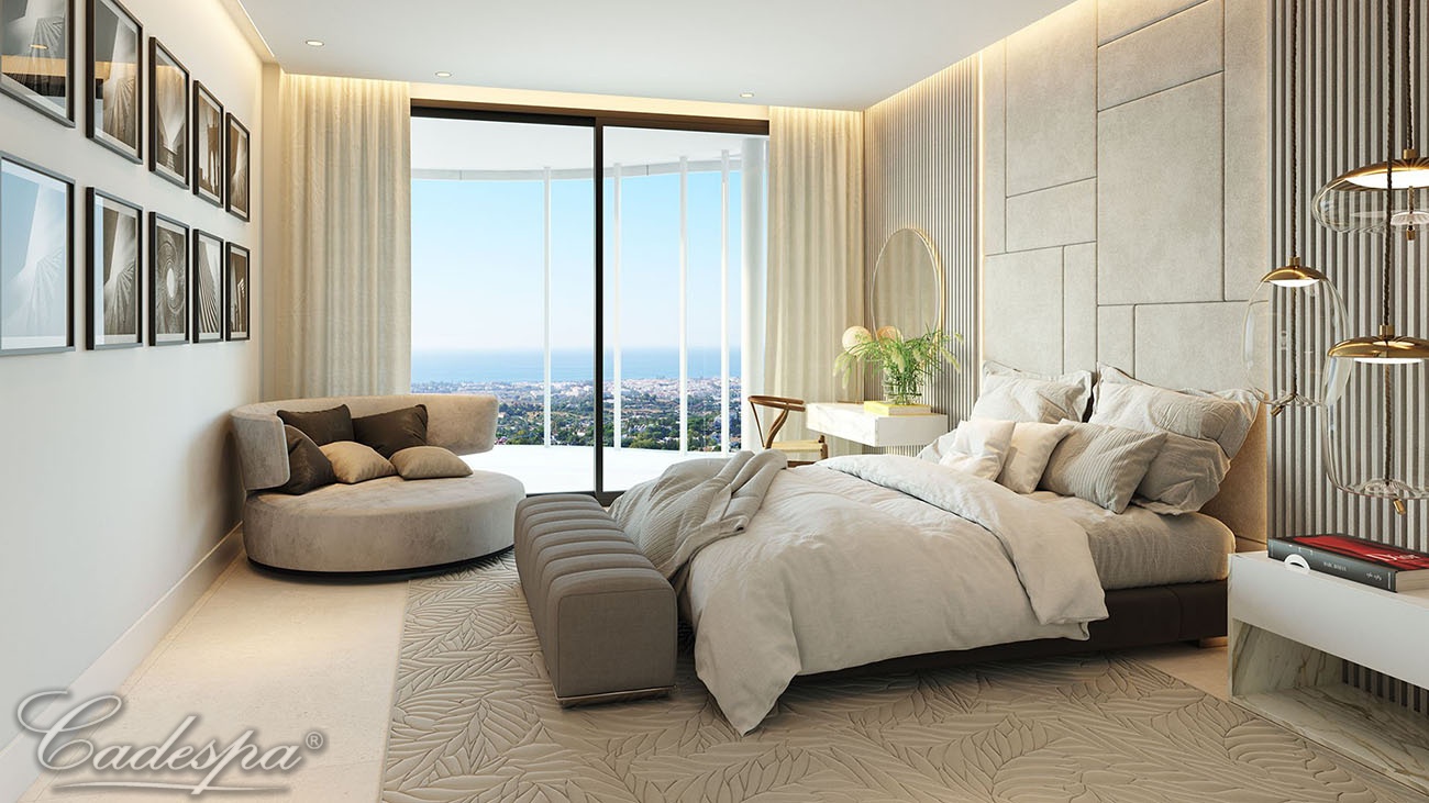 Новая квартира с панорамным видом на море в новом бутик-комплексе Марбельи