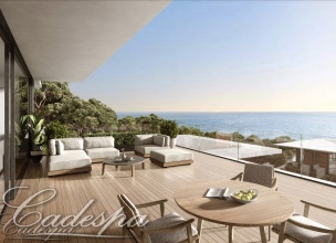Новая квартира с видом на море в элитном комплексе в Плайя де Аро