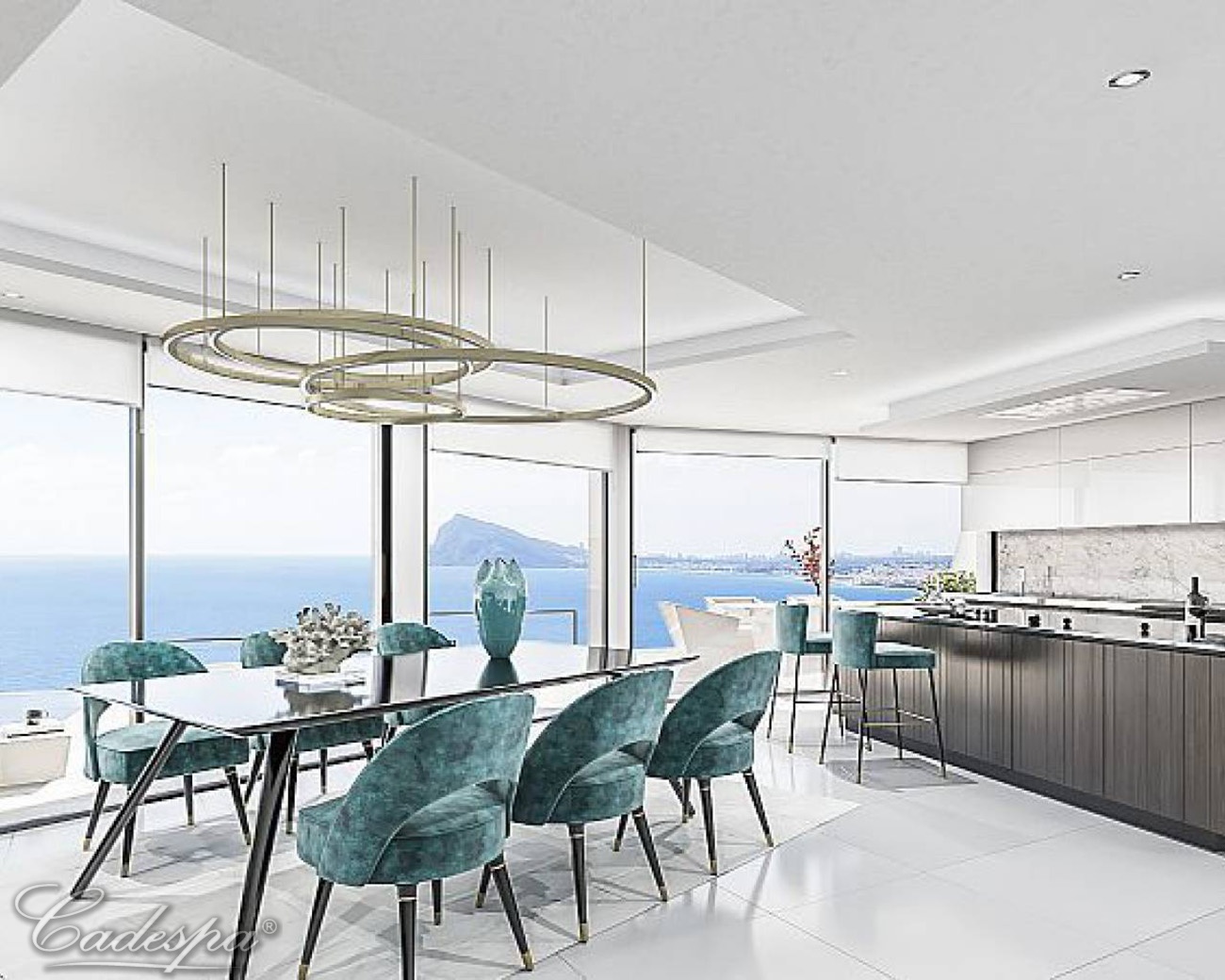 Эксклюзивная роскошная вилла современного дизайна с потрясающим видом на море и залив Алтеи