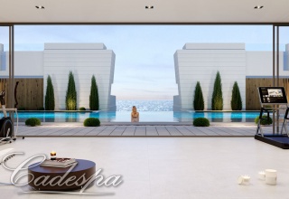 Современная квартира с частным садом в новом комплексе в пешей доступности до центра Эстепоны и пляжей